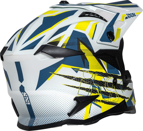 MX ķivere iXS363 2.0 White Matt Blue yellow fluo IXS MOTOVEIKALS 21