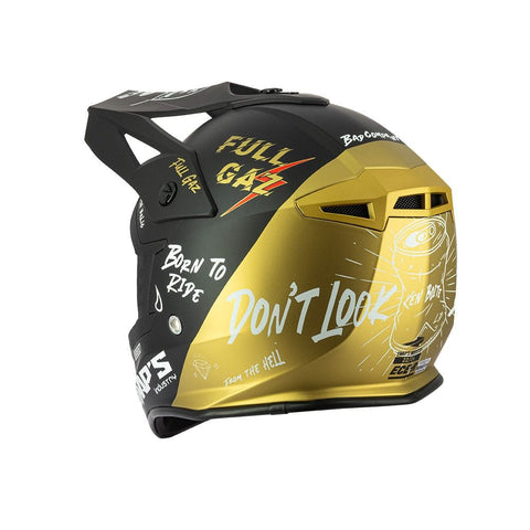 MX ķivere Swaps BLUR S818 black / gold L SWAPS MOTOVEIKALS 21