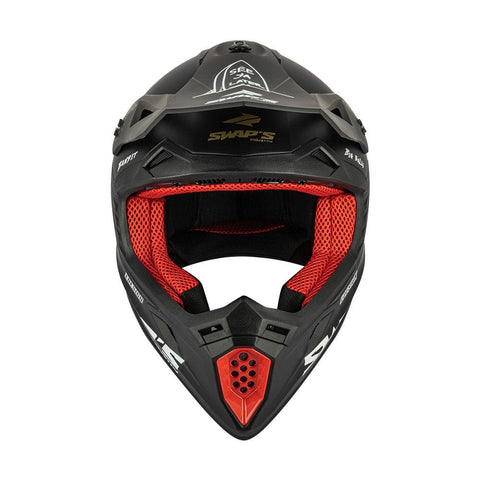 MX ķivere Swaps BLUR S818 black / gold L SWAPS MOTOVEIKALS 21