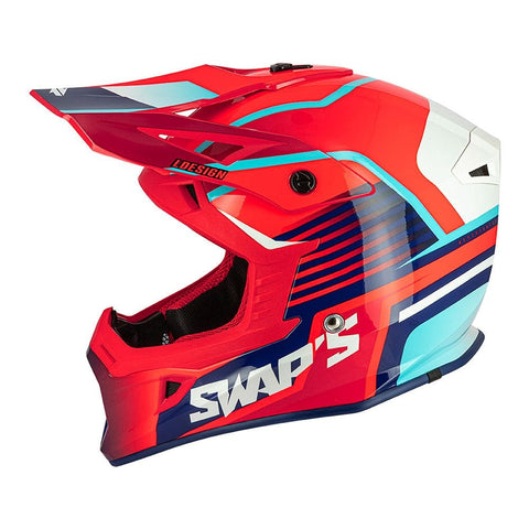 MX ķivere Swaps BLUR S818 red / blue / white L SWAPS MOTOVEIKALS 21
