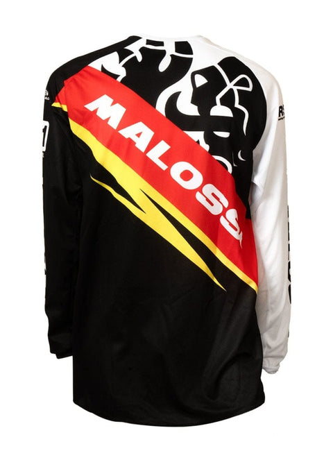 MX krekls MALOSSI black / red / white MALOSSI MOTOVEIKALS 21