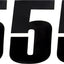Number Moose #5 6" Black MOOSE RACING HARD-PARTS MOOSE RACING MOTOVEIKALS 21