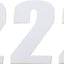Number Mse #2 4.5" White MOOSE RACING HARD-PARTS MOOSE RACING MOTOVEIKALS 21