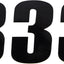 Number Mse #3 4.5" Black MOOSE RACING HARD-PARTS MOOSE RACING MOTOVEIKALS 21