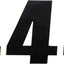 Number Mse #4 4.5" Black MOOSE RACING HARD-PARTS MOOSE RACING MOTOVEIKALS 21