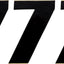 Number Mse #7 4.5" Black MOOSE RACING HARD-PARTS MOOSE RACING MOTOVEIKALS 21