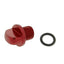 oil filler screw / oil screw plug aluminium red for Minarelli VPARTS MOTOVEIKALS 21