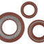 Oil seal set engine -BGM PRO, FKM/Viton® (E10/etahnol resistant) rubber,brown- Vespa Largeframe PX (-1984), P80X, P125X, P150X, P200E, Rally200 (VSE1T, 33997-, Ducati), Sprint Veloce150 (VLB1T,294260-), GTR125 (VNL2T, 145901-), TS125 (VNL3T, 18139-) - ex BGM PRO MOTOVEIKALS 21