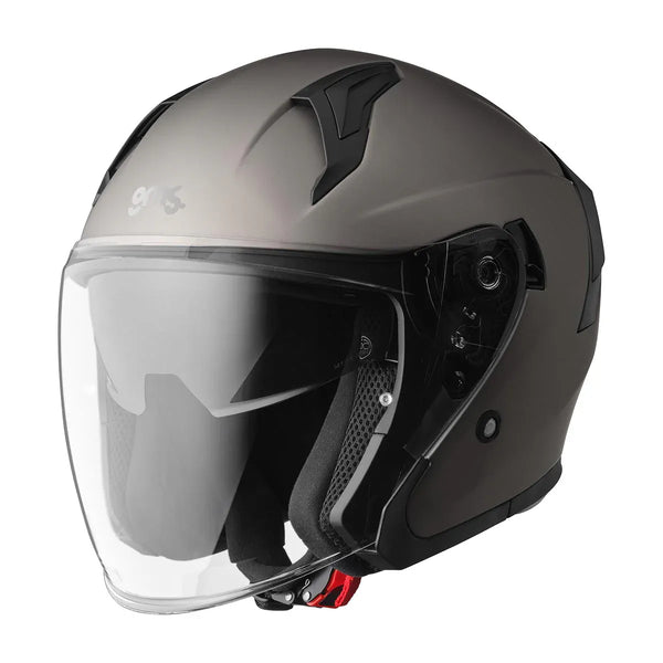 Open-face moto ķivere GMS Vectus matt titan MOTOVEIKALS 21 MOTOVEIKALS 21