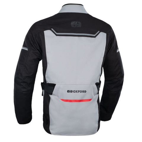 Oxford Metro 2.0 vīriešu moto jaka grey / black / red OXFORD MOTOVEIKALS 21