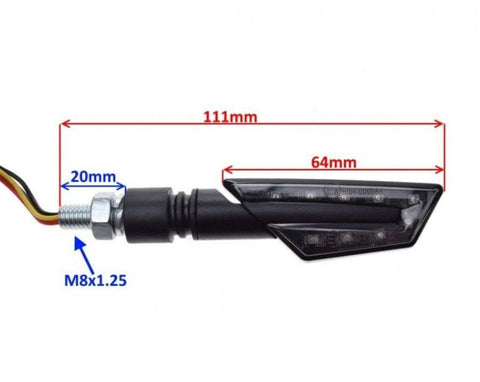 Pagrieziena lukturi 3 in 1 LED 50R E8 REPLICA MOTOVEIKALS 21