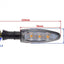 Pagrieziena lukturi 3 LED / M10x1.5 REPLICA MOTOVEIKALS 21