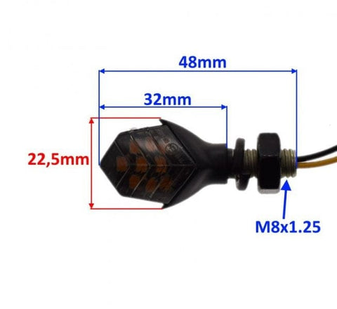 Pagrieziena lukturi MINI LED (Clear) REPLICA MOTOVEIKALS 21