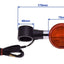 Pagriezienu lukturu komplekts Bullet AMBER 2gab REPLICA MOTOVEIKALS 21
