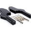 Pair of foot peg adapters for pillion rider -MOTO NOSTRA, CNC, black shiny- Vespa GT, GTL, GTS, GTV 125-300 MOTO NOSTRA MOTOVEIKALS 21