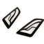 Pair of indicator grills -MOTO NOSTRA- Vespa GT, GTL, GTV, GTS 125-300 - front - shiny black MOTO NOSTRA MOTOVEIKALS 21
