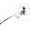 Pedal crank right sprocket drive for Velo Solex Velosolex DIVERSE / IMPORT MOTOVEIKALS 21