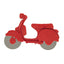 Picas nazis "Scooter" red BALVI MOTOVEIKALS 21