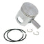 piston kit Malossi 70cc Ų47.8mm C oversize diameter, 12mm wrist pin MALOSSI MOTOVEIKALS 21