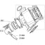 piston ring Polini 100cc 55x1.5mm for Yamaha DT 80 LC POLINI MOTOVEIKALS 21