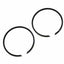 Piston ring set 2 pieces 39.00mm diameter 1.5mm height 1.6mm depth for Honda MB 50, MT MBX, MTX AIRSAL MOTOVEIKALS 21