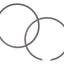 piston ring set DR 135cc 60mm for Vespa P80, PX80, PX100 DR EVOLUTION MOTOVEIKALS 21