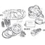 piston ring set Polini 300cc 75mm for Piaggio 300ie 4T LC Quasar POLINI MOTOVEIKALS 21
