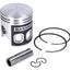piston set Naraku V.2 47mm 70cc 12mm wrist pin for 1E40QMB (E2) NARAKU MOTOVEIKALS 21