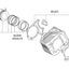 piston set Polini D.72 (B) 198cc 72mm for Piaggio 125cc 4T 2V Leader POLINI MOTOVEIKALS 21