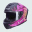 Moto ķivere LS2 Rapid III FF820 POPPIES II matt black pink