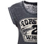 Queen Kerosin Forever 2 wheels t-shirt anthracite KING KEROSIN MOTOVEIKALS 21