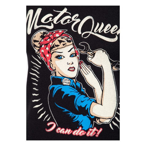 Queen Kerosin Motor Queen I Can Do It t-shirt black KING KEROSIN MOTOVEIKALS 21