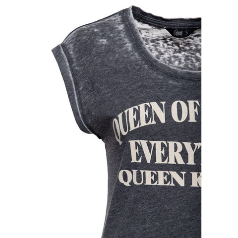Queen Kerosin Queen of everything t-shirt anthracite KING KEROSIN MOTOVEIKALS 21