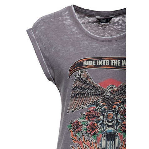 Queen Kerosin Ride into the wild t-shirt exalibur KING KEROSIN MOTOVEIKALS 21