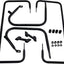 Rail S/B Blk Flt 97-08 DRAG SPECIALTIES DRAG SPECIALTIES MOTOVEIKALS 21