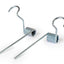 Repair set for rack foldable rear -MOTO NOSTRA- Vespa Smallframe V50, PV125, ET3, PK, Vespa Largeframe Rally180, Rally200, Sprint150, TS125, GT125, GTR125 - silver MOTO NOSTRA MOTOVEIKALS 21