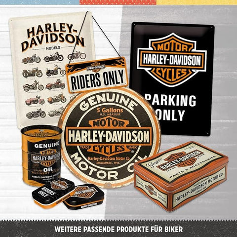 Retro atslēgu piekariņš Harley-Davidson Genuine Ø 4 cm NOSTALGIC ART MOTOVEIKALS 21