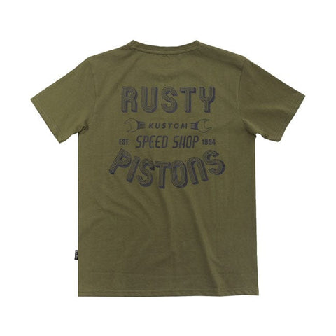 Rusty Pistons Hulton t-shirt khaki RUSTY PISTONS MOTOVEIKALS 21