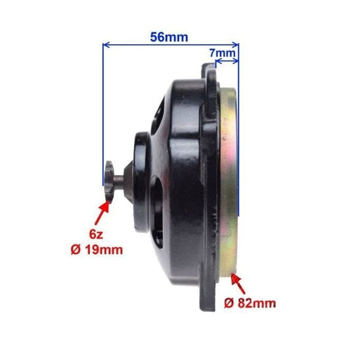Sajūga zvans ar zobratu POCKET BIKE 6z / 19 mm REPLICA MOTOVEIKALS 21