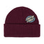 Santa Cruz Global Oval Dot beanie dark cherry SANTA CRUZ MOTOVEIKALS 21