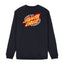 Santa Cruz Oval Check Flame sweatshirt black SANTA CRUZ MOTOVEIKALS 21