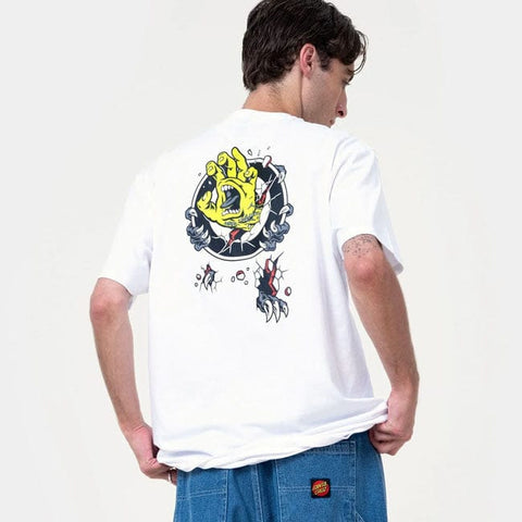 Santa Cruz Roskopp Screaming Target t-shirt white SANTA CRUZ MOTOVEIKALS 21