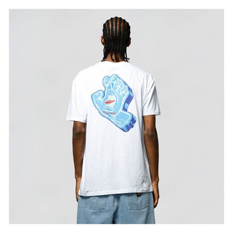 Santa Cruz Screaming Foam Hand t-shirt white SANTA CRUZ MOTOVEIKALS 21