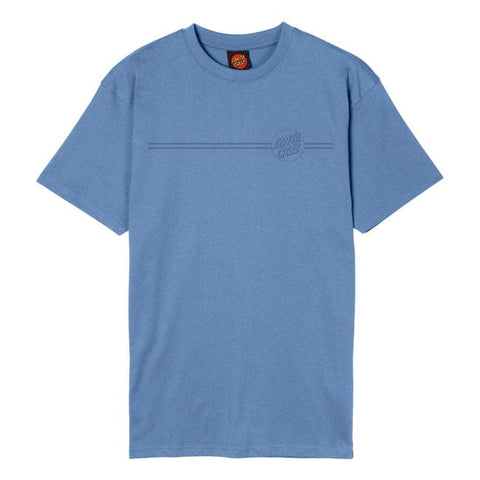 Santa Cruz Tonal Opus Dot Stripe t-shirt azure blue SANTA CRUZ MOTOVEIKALS 21