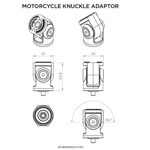 Šarnīra adapteris QUAD LOCK QUAD LOCK MOTOVEIKALS 21
