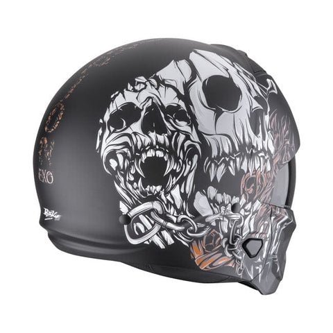 Scorpion EXO-Combat II Genesis matt black-white-gold SCORPION MOTOVEIKALS 21