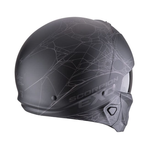 Scorpion EXO-Combat II Spiderweb matt black-silver SCORPION MOTOVEIKALS 21