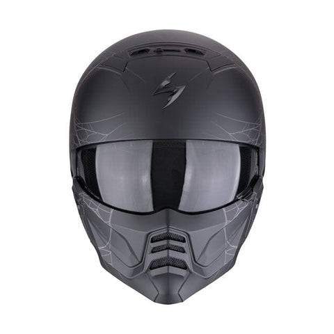 Scorpion EXO-Combat II Spiderweb matt black-silver SCORPION MOTOVEIKALS 21