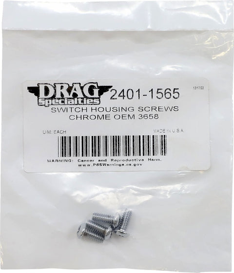 Screws Switch Housing Chr DRAG SPECIALTIES DRAG SPECIALTIES MOTOVEIKALS 21