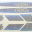 Set of 8 blue stickers for Peugeot 103 moped DIVERSE / IMPORT MOTOVEIKALS 21